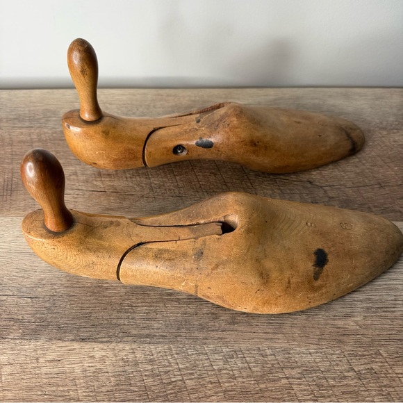 Antique Wooden Shoe Forms Inserts Stretchers Vintage Collectible Cobbler - Picture 4 of 12